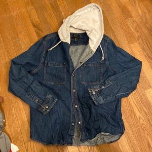 Men’s Jean Jacket with Hood